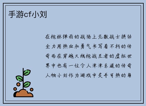 手游cf小刘